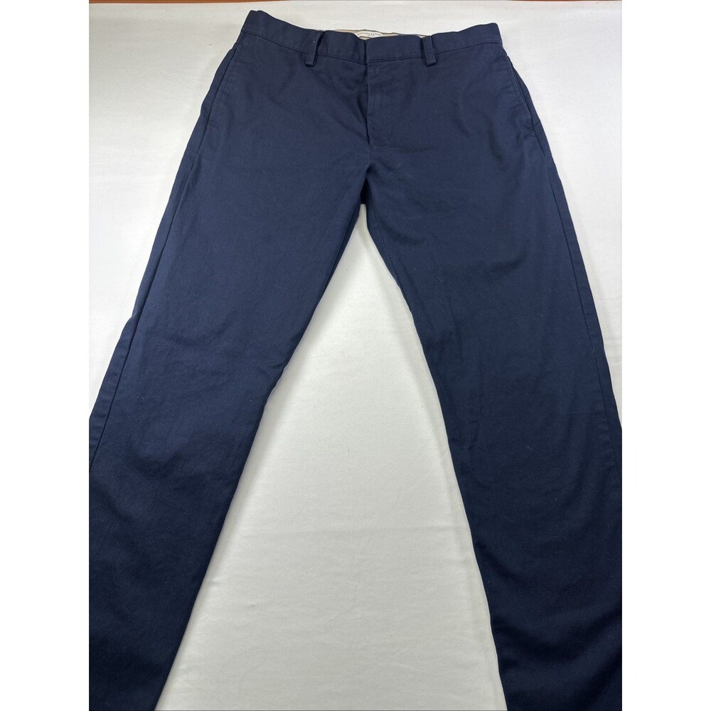 Banana Republic Men's Chinos 99% Cotton Slim Fit Size 34x34 Navy Blue